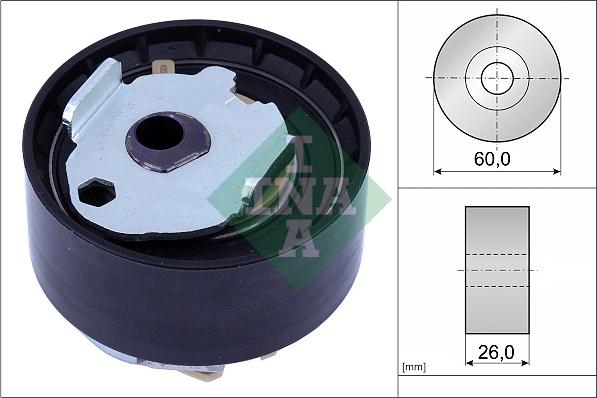 INA 531 1022 10 - Натяжной ролик, зубчатый ремень ГРМ autospares.lv