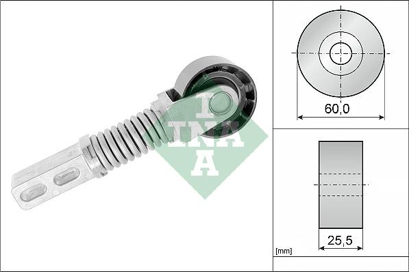 INA 533 0049 20 - Натяжитель, поликлиновый ремень autospares.lv