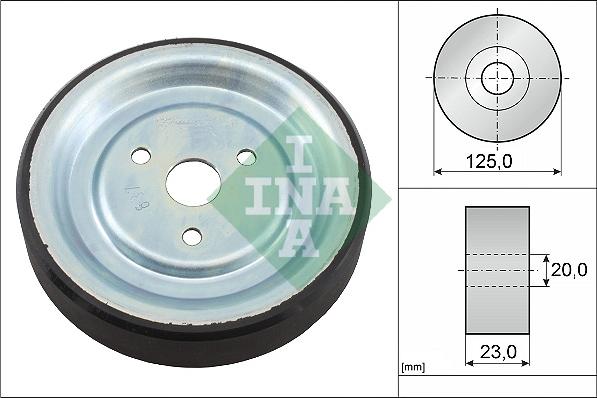 INA 532 0912 10 - Направляющий ролик, клиновой ремень autospares.lv