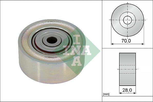 INA 532 0934 10 - Ролик, поликлиновый ремень autospares.lv