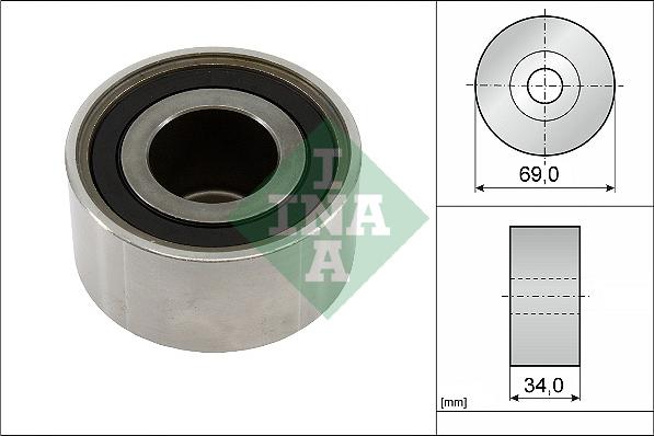 INA 532 0461 10 - Направляющий ролик, зубчатый ремень ГРМ autospares.lv