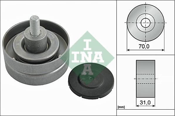 INA 532 0415 10 - Ролик, поликлиновый ремень autospares.lv