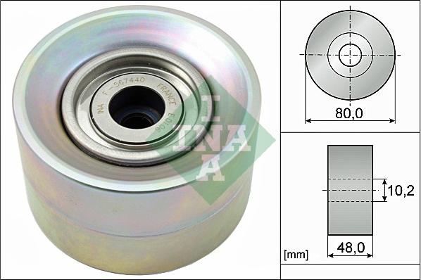 INA 532 0410 20 - Ролик, поликлиновый ремень autospares.lv