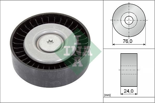 INA 532 0558 10 - Ролик, поликлиновый ремень autospares.lv