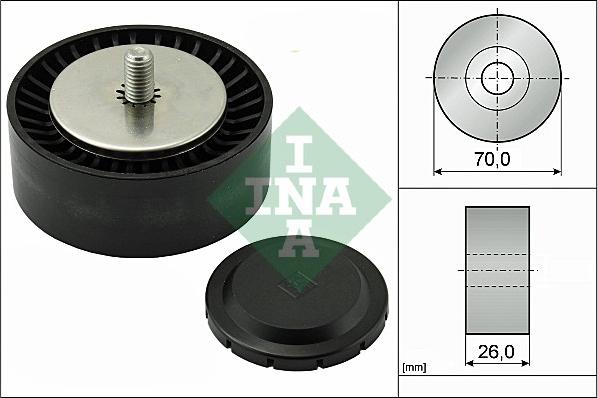 INA 532 0553 10 - Ролик, поликлиновый ремень autospares.lv