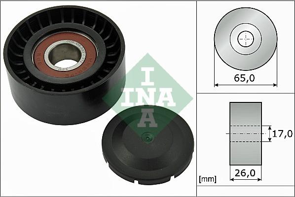 INA 532 0557 10 - Ролик, поликлиновый ремень autospares.lv