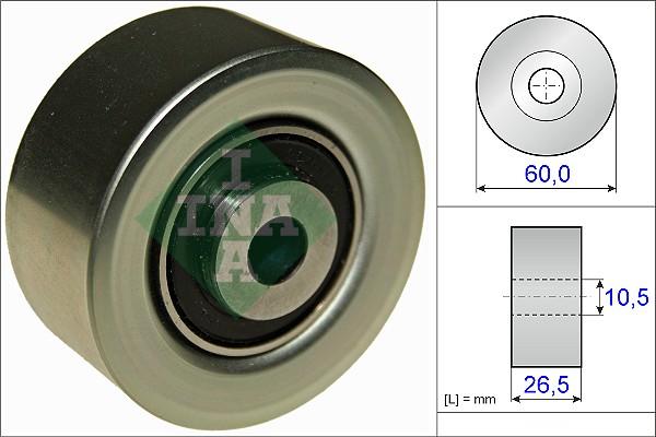 INA 532 0561 10 - Ролик, поликлиновый ремень autospares.lv