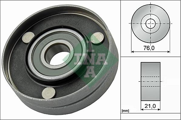 INA 532 0567 10 - Ролик, поликлиновый ремень autospares.lv