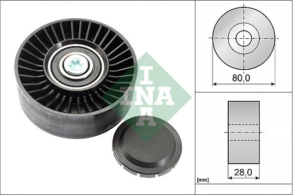 INA 532 0515 10 - Ролик, поликлиновый ремень autospares.lv