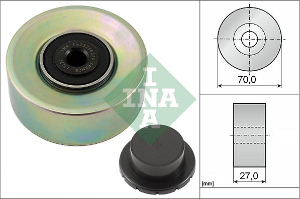 INA 532 0579 10 - Ролик, поликлиновый ремень autospares.lv