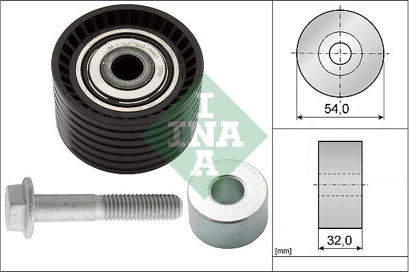 INA 532 0654 10 - Направляющий ролик, зубчатый ремень ГРМ autospares.lv