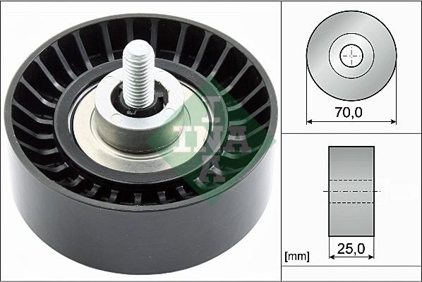 INA 532 0655 10 - Ролик, поликлиновый ремень autospares.lv