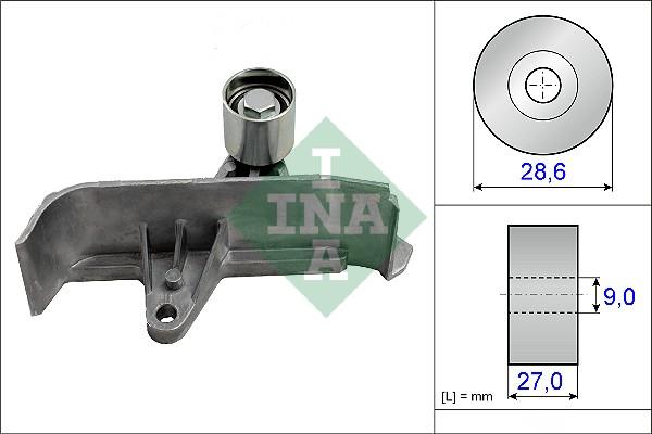 INA 532 0601 10 - Направляющий ролик, зубчатый ремень ГРМ autospares.lv