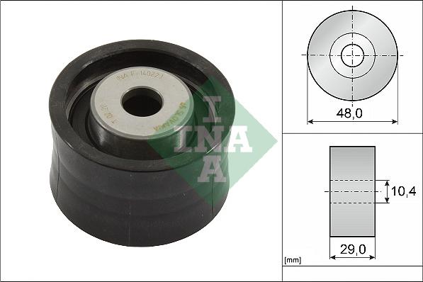 INA 532 0093 10 - Направляющий ролик, зубчатый ремень ГРМ autospares.lv
