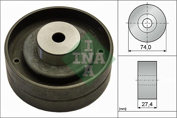 INA 532 0051 10 - Направляющий ролик, зубчатый ремень ГРМ autospares.lv