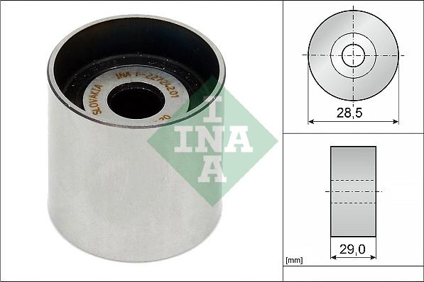 INA 532 0161 10 - Направляющий ролик, зубчатый ремень ГРМ autospares.lv