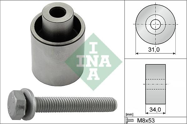 INA 532 0833 10 - Направляющий ролик, зубчатый ремень ГРМ autospares.lv