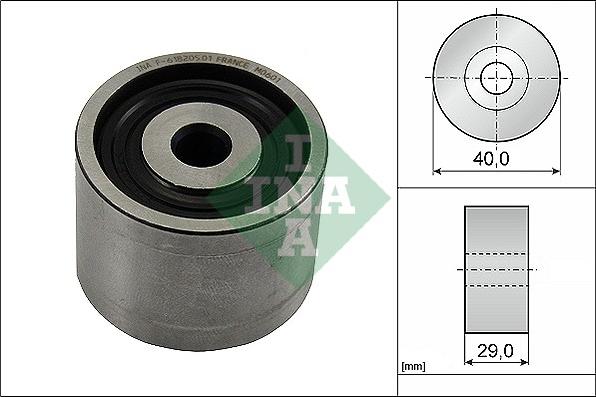 INA 532 0828 10 - Направляющий ролик, зубчатый ремень ГРМ autospares.lv