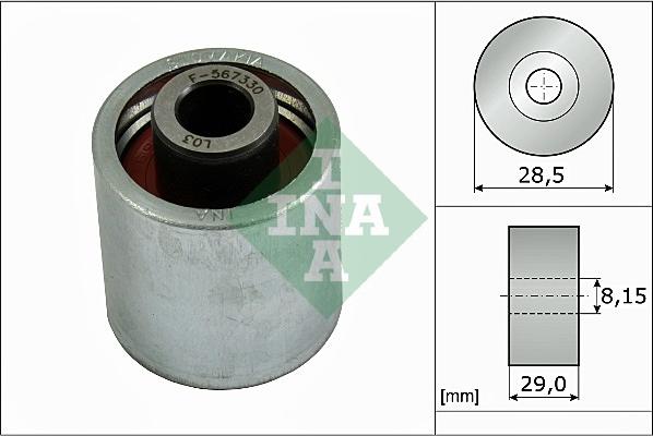 INA 532 0310 10 - Направляющий ролик, зубчатый ремень ГРМ autospares.lv