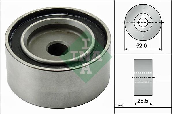 INA 532 0379 20 - Направляющий ролик, зубчатый ремень ГРМ autospares.lv