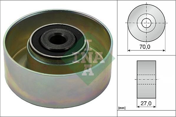 INA 532 0214 10 - Ролик, поликлиновый ремень autospares.lv