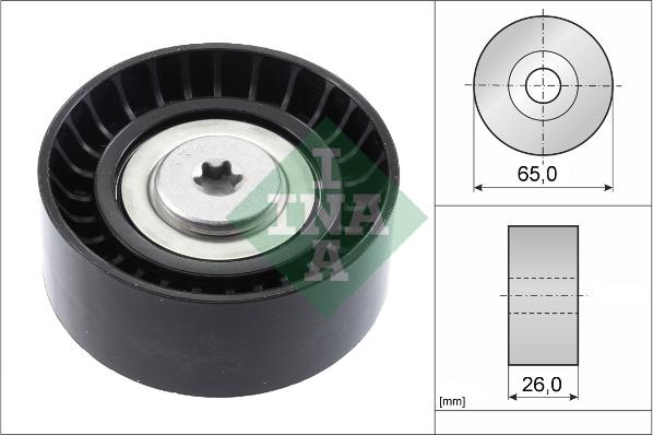 INA 532 0748 10 - Ролик, поликлиновый ремень autospares.lv