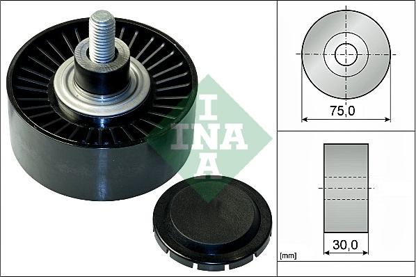 INA 532 0751 10 - Ролик, поликлиновый ремень autospares.lv