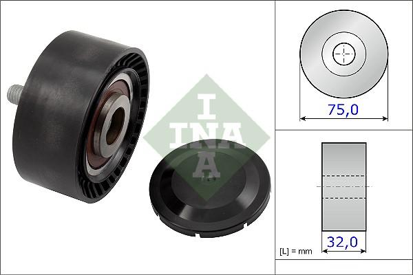 INA 532 0722 10 - Ролик, поликлиновый ремень autospares.lv