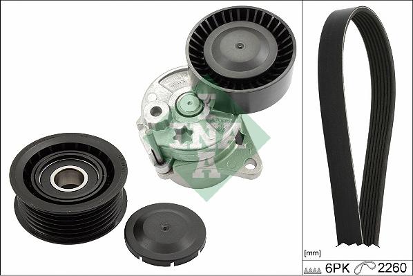 INA 529 0450 10 - Поликлиновый ременный комплект autospares.lv