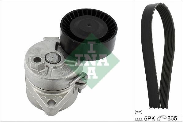 INA 529 0458 10 - Поликлиновый ременный комплект autospares.lv