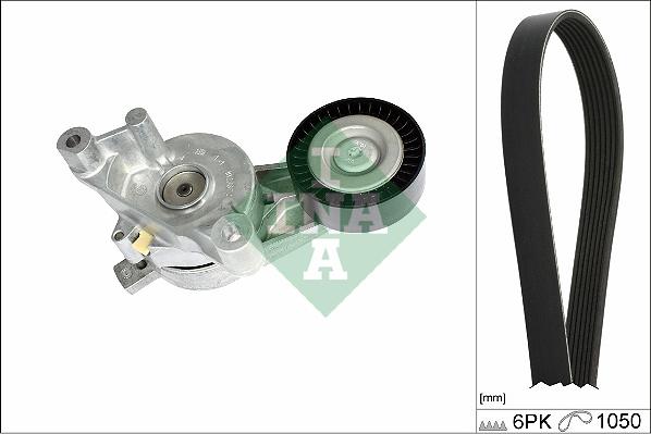 INA 529 0468 10 - Поликлиновый ременный комплект autospares.lv