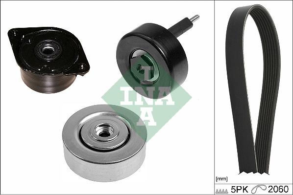 INA 529 0414 10 - Поликлиновый ременный комплект autospares.lv