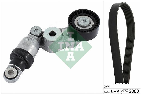 INA 529 0413 10 - Поликлиновый ременный комплект autospares.lv