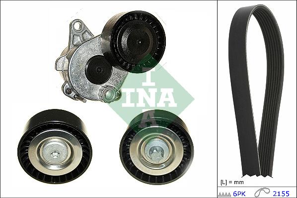 INA 529 0479 10 - Поликлиновый ременный комплект autospares.lv