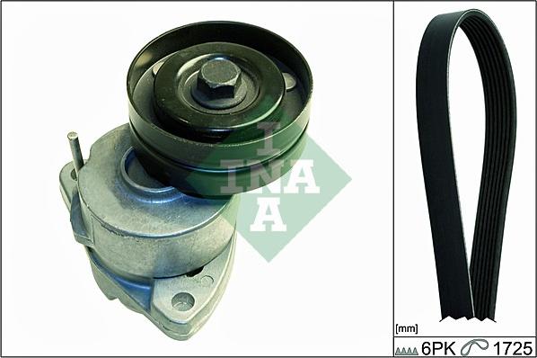 INA 529 0095 10 - Поликлиновый ременный комплект autospares.lv