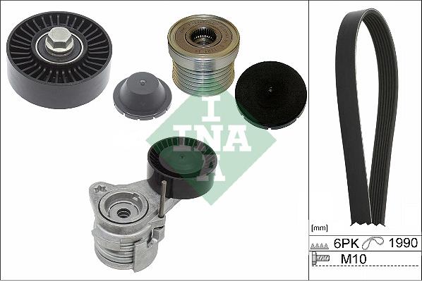 INA 529 0043 20 - Поликлиновый ременный комплект autospares.lv