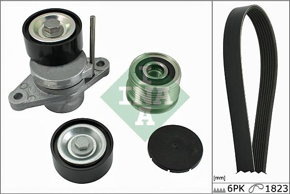 INA 529 0054 10 - Поликлиновый ременный комплект autospares.lv