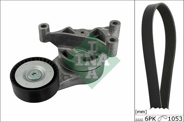 INA 529 0052 10 - Поликлиновый ременный комплект autospares.lv