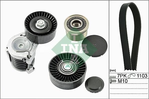 INA 529 0064 10 - Поликлиновый ременный комплект autospares.lv