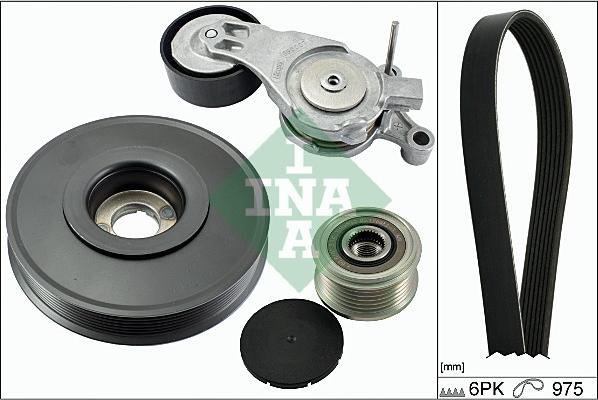 INA 529 0065 10 - Поликлиновый ременный комплект autospares.lv