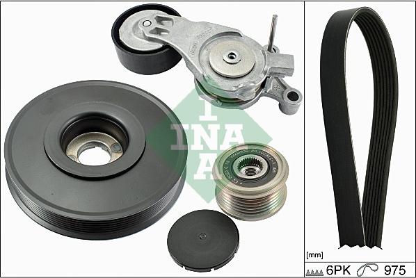 INA 529 0066 10 - Поликлиновый ременный комплект autospares.lv