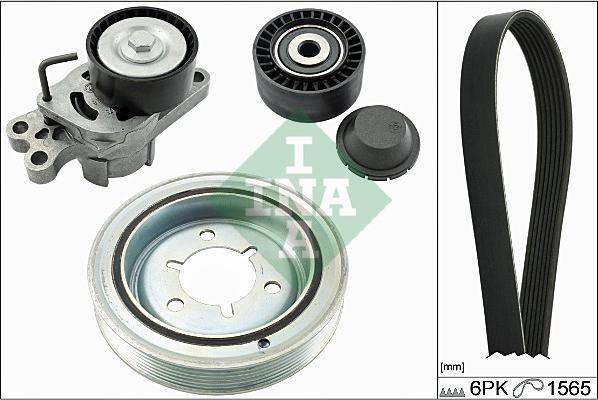 INA 529 0060 10 - Поликлиновый ременный комплект autospares.lv