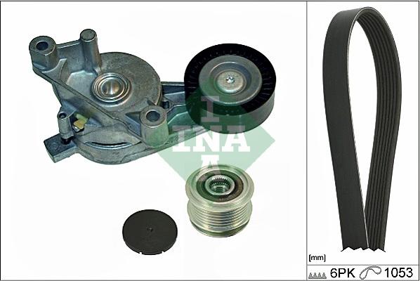 INA 529 0005 10 - Поликлиновый ременный комплект autospares.lv