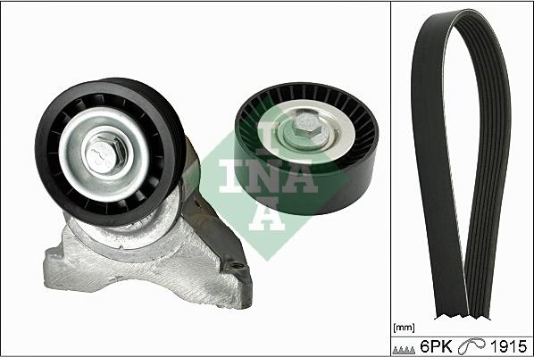 INA 529 0007 10 - Поликлиновый ременный комплект autospares.lv