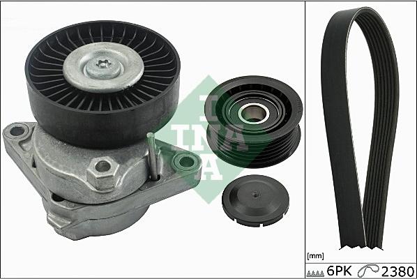 INA 529 0035 10 - Поликлиновый ременный комплект autospares.lv