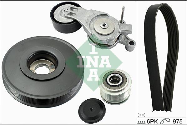 INA 529 0036 10 - Поликлиновый ременный комплект autospares.lv