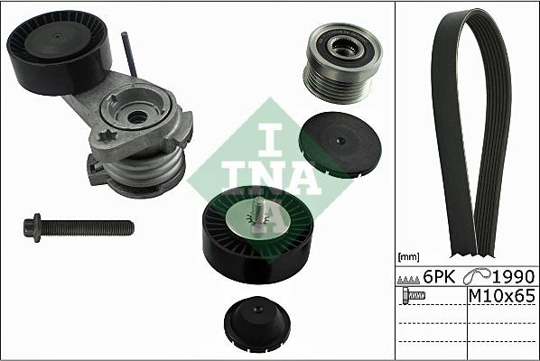 INA 529 0031 10 - Поликлиновый ременный комплект autospares.lv