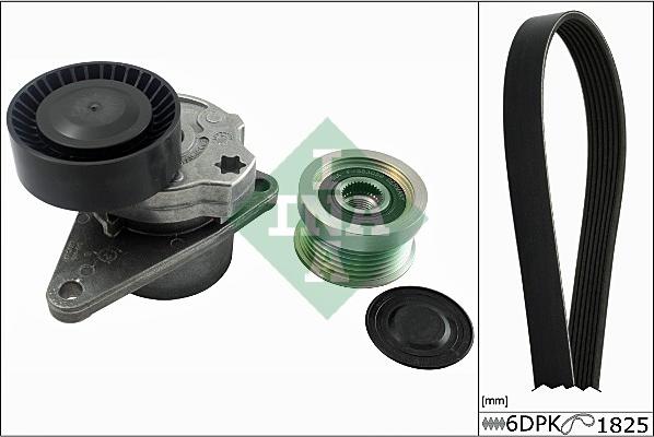 INA 529 0032 10 - Поликлиновый ременный комплект autospares.lv