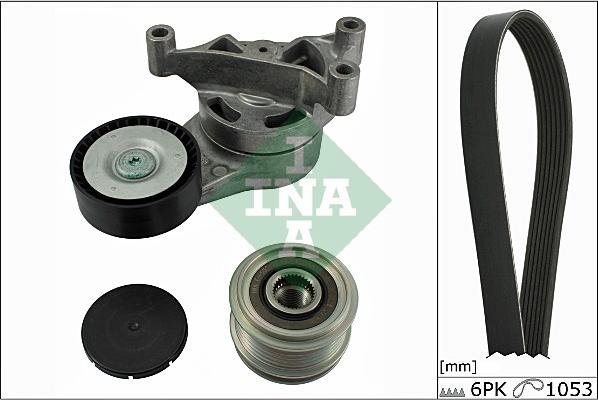 INA 529 0023 10 - Поликлиновый ременный комплект autospares.lv