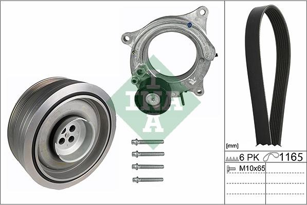 INA 529 0197 10 - Поликлиновый ременный комплект autospares.lv